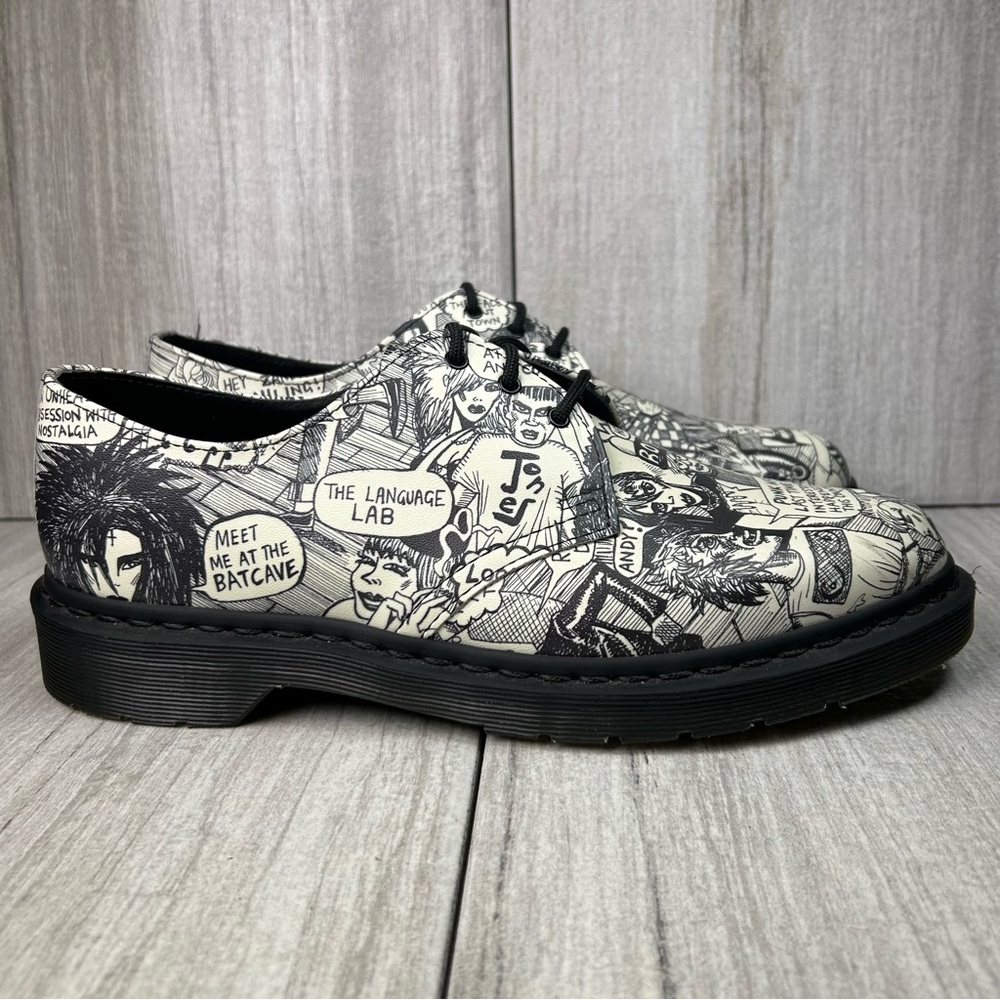 RARE NEW Dr. Martens 1461 Docs Mark Wigan Party People Mens Size 10 Wmns 11 - Picture 3 of 13